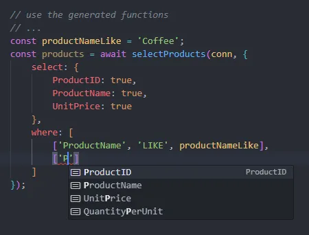 Choosing the dynamic filter